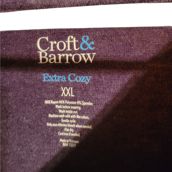 Nwt Croft & Barrow long sleeve top - Picture 2 of 3